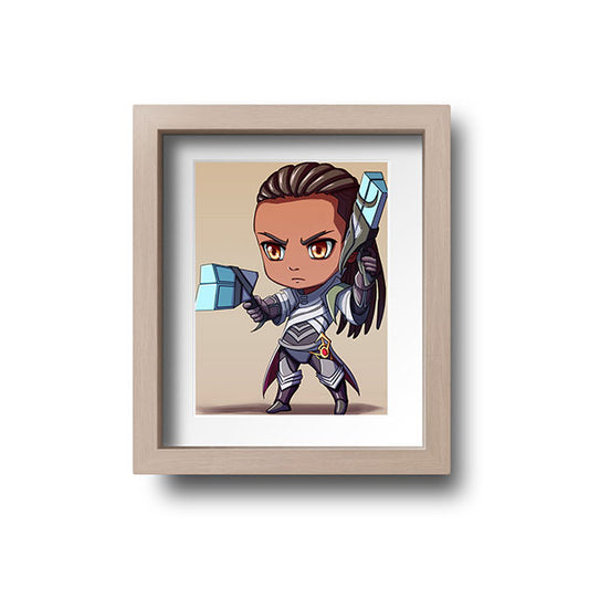 Lucian Chibi Mini Print - nayukidraws