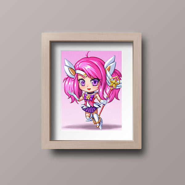 Star Guardian Lux Chibi Mini Print - nayukidraws