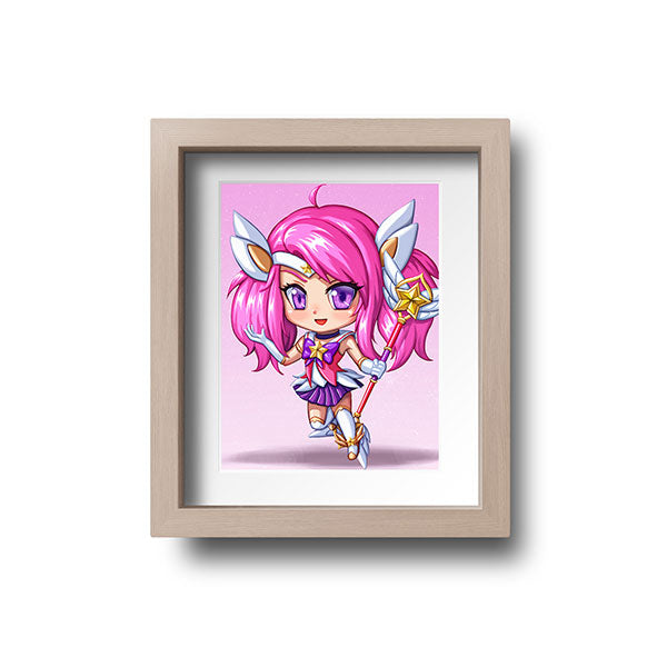 Star Guardian Lux Chibi Mini Print - nayukidraws