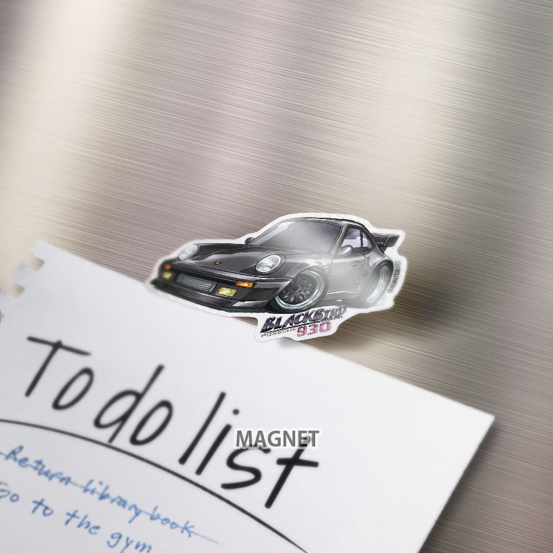 911 (930) "Blackbird" Turbo (Wangan Midnight) Magnet