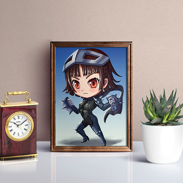 Makoto Chibi Mini Print - nayukidraws