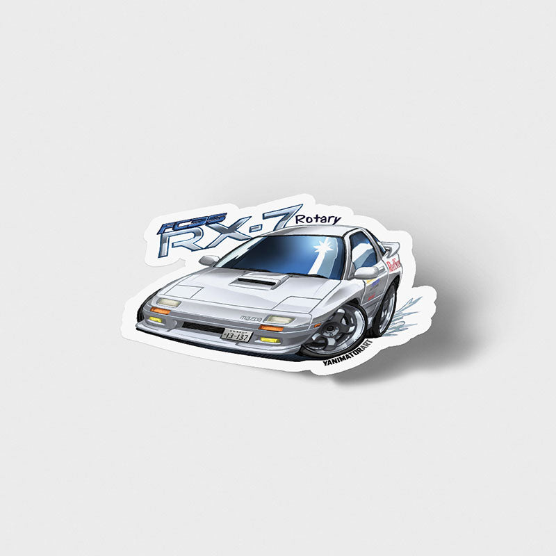 FC3S RX-7 White Vinyl Sticker