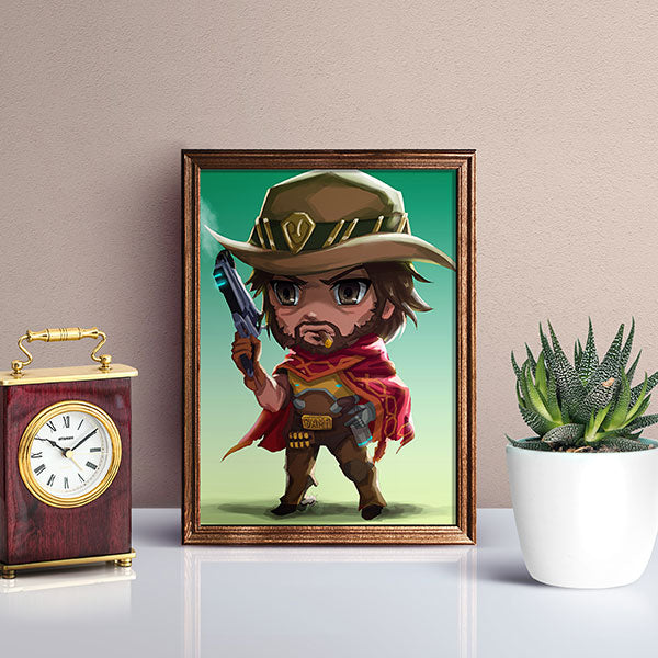 McCree Chibi Mini Print