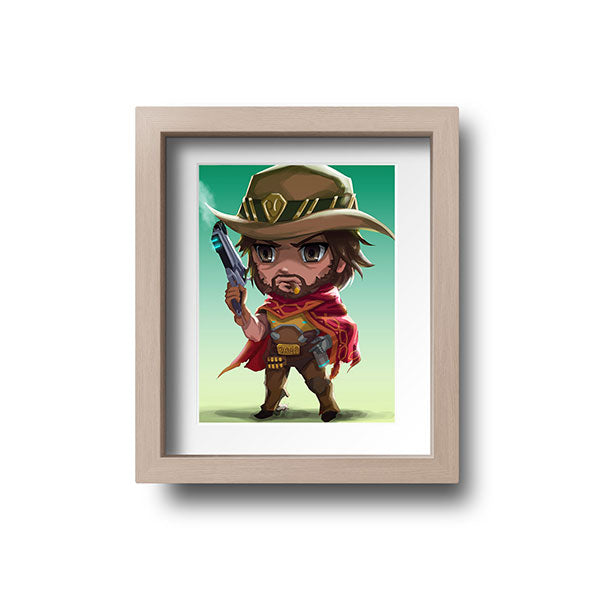 McCree Chibi Mini Print