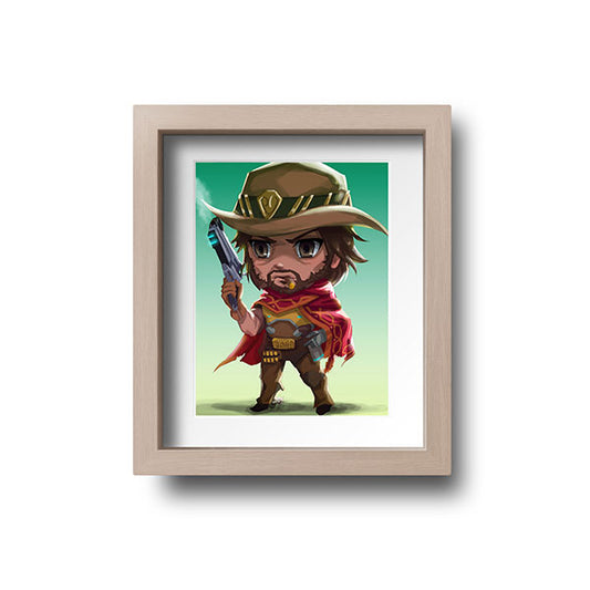McCree Chibi Mini Print