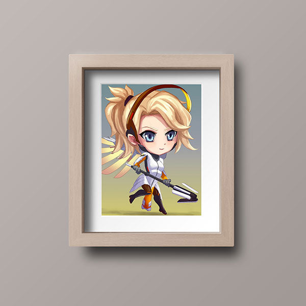 Mercy Chibi Mini Print