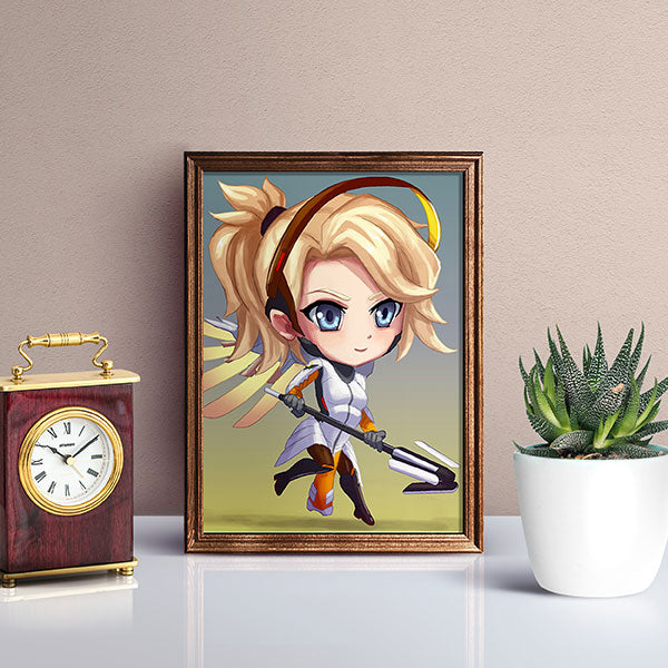 Mercy Chibi Mini Print