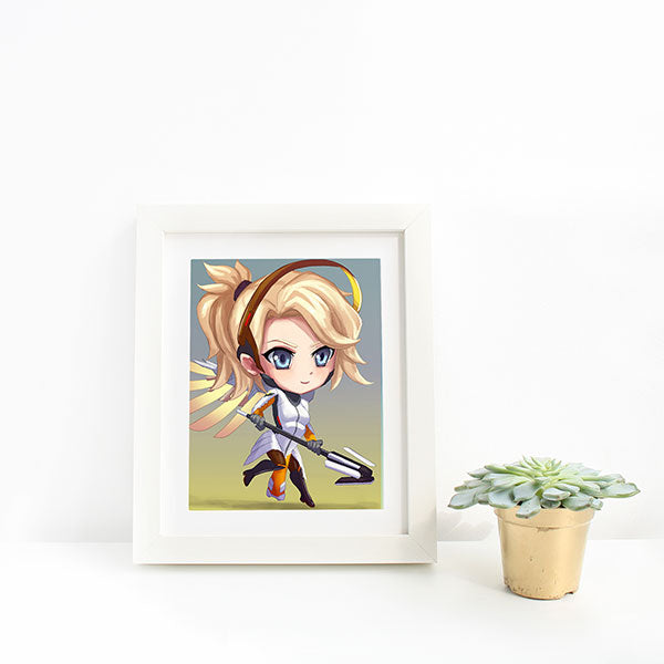 Mercy Chibi Mini Print