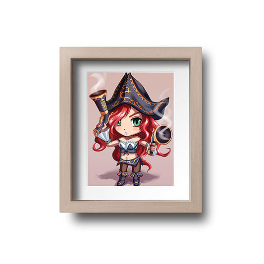 Miss Fortune Chibi Mini Print - nayukidraws