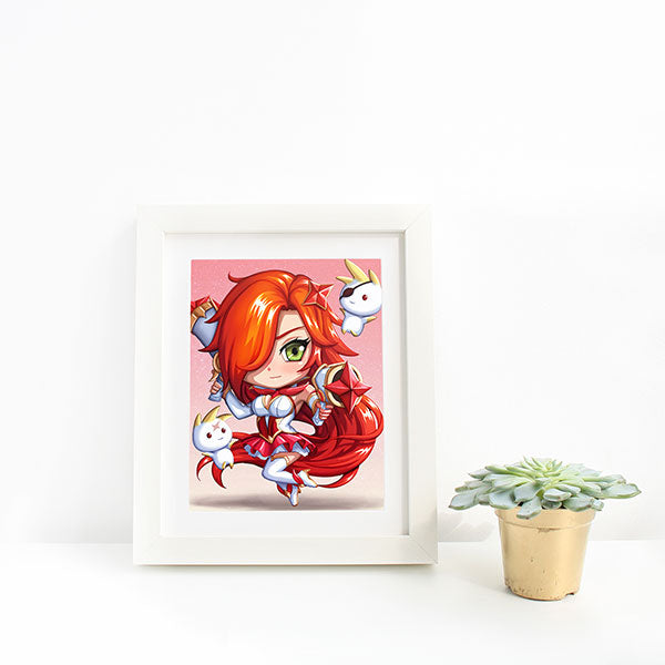 Star Guardian Miss Fortune Chibi Mini Print - nayukidraws