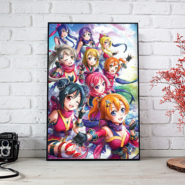 μ's Love Live Poster Print - nayukidraws