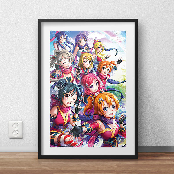 μ's Love Live Poster Print - nayukidraws