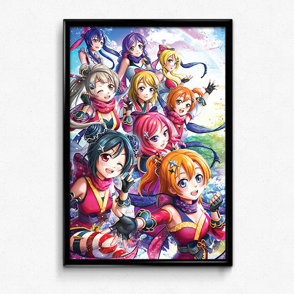 μ's Love Live Poster Print - nayukidraws