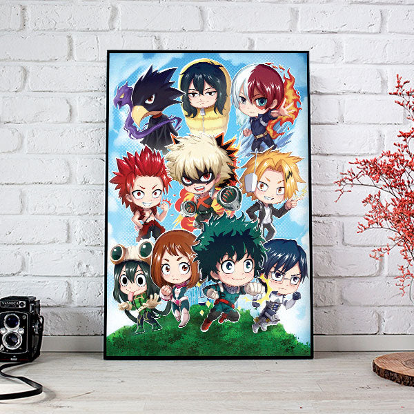 Hero Academy Chibi Poster Print