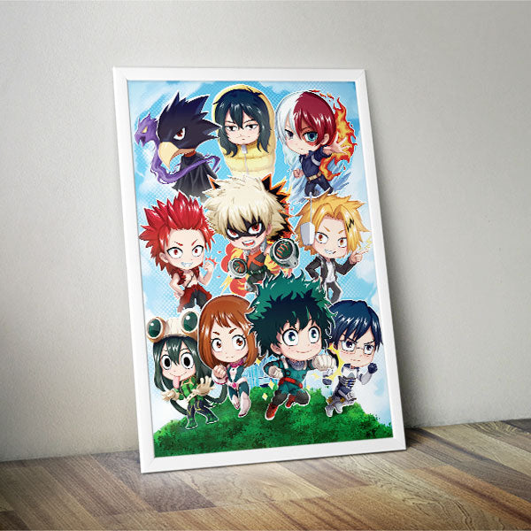 Hero Academy Chibi Poster Print