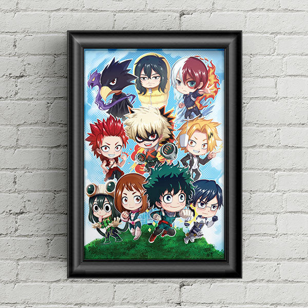 Hero Academy Chibi Poster Print