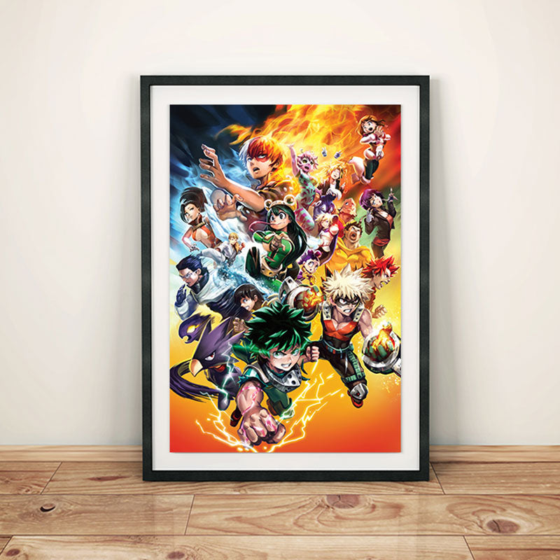 Hero Academy Group Poster Print