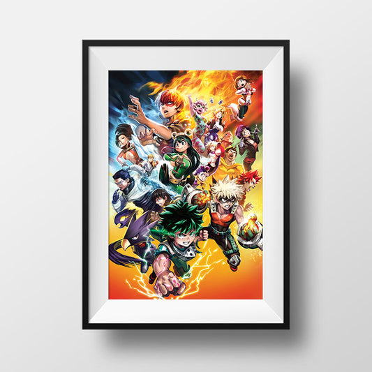 Hero Academy Group Poster Print