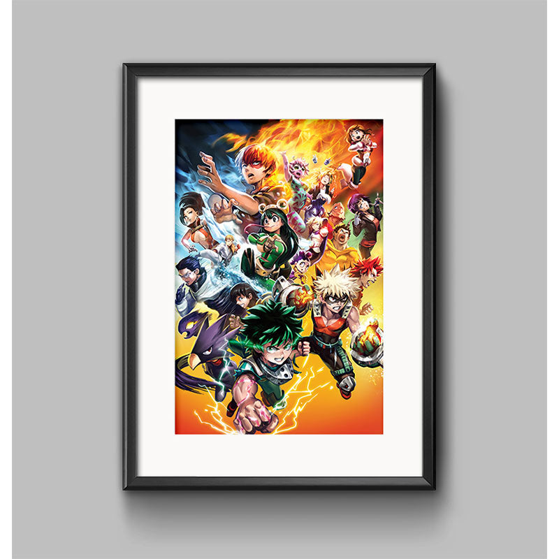 Hero Academy Group Poster Print