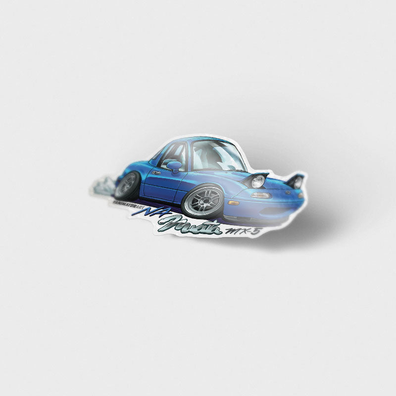 NA6CE NA8CE MX-5 Eunos Roadster Mariner Blue Vinyl Sticker