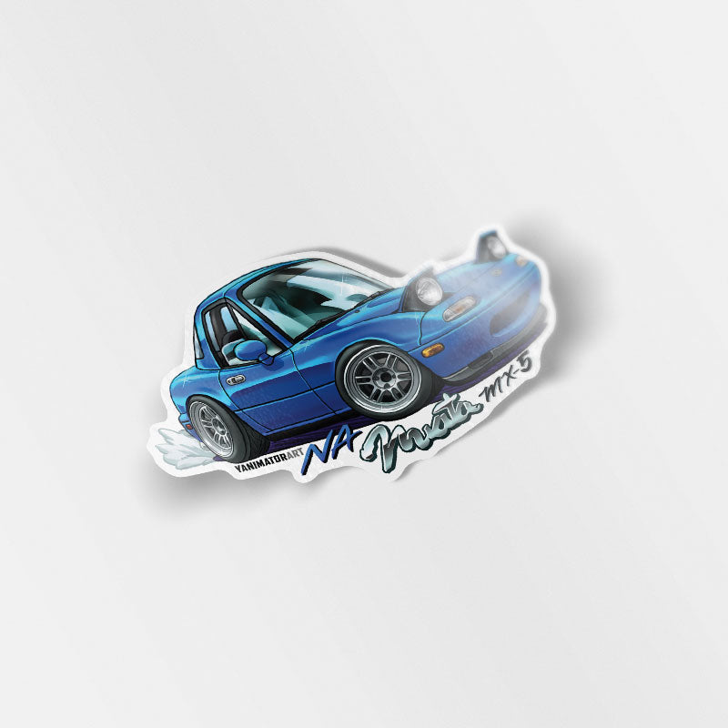 NA6CE NA8CE MX-5 Eunos Roadster Mariner Blue Vinyl Sticker