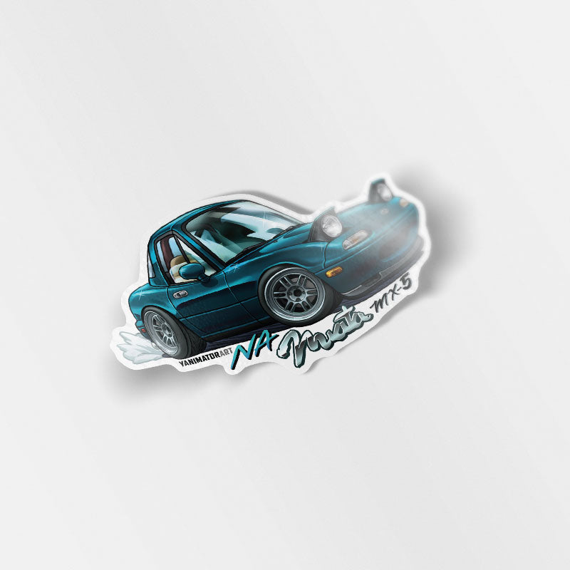 NA6CE NA8CE Miata MX-5 Eunos Roadster Montego Blue Vinyl Sticker