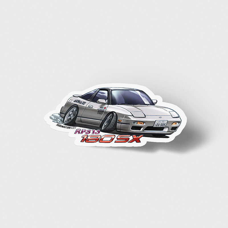 S13 180SX 240SX White Vinyl Sticker