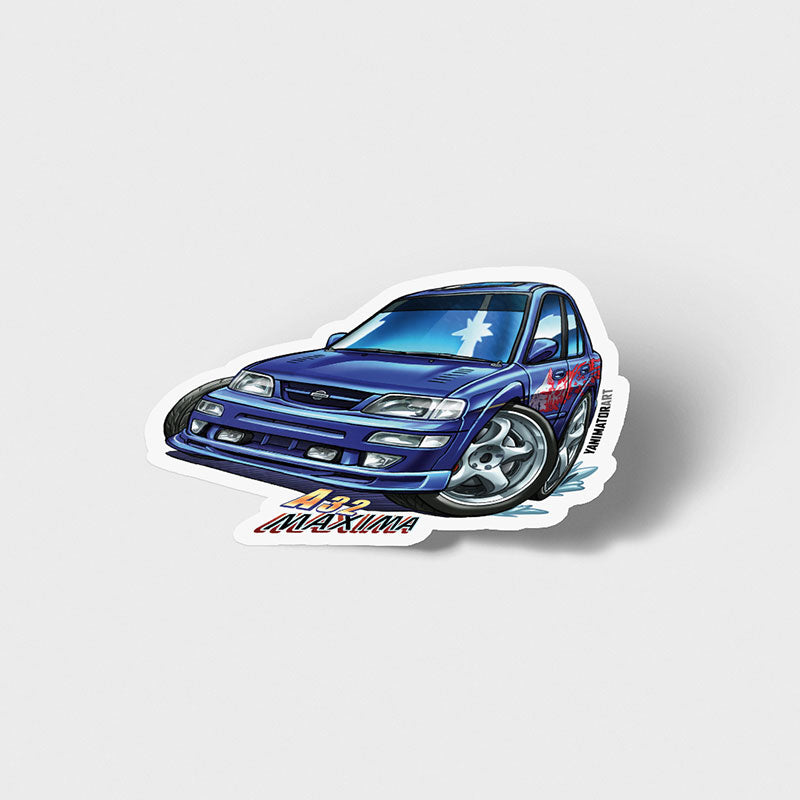 A32 Maxima Vince FnF Blue Vinyl Sticker