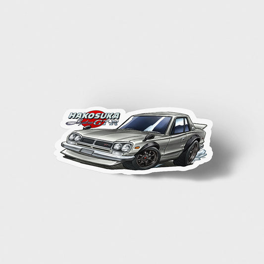 KPGC10 Hakosuka Skyline GT-R Silver Vinyl Sticker