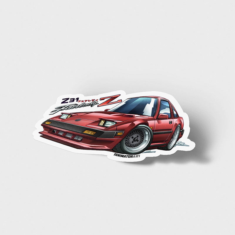 Z31 Fairlady Z Red (Wangan Midnight) Vinyl Sticker