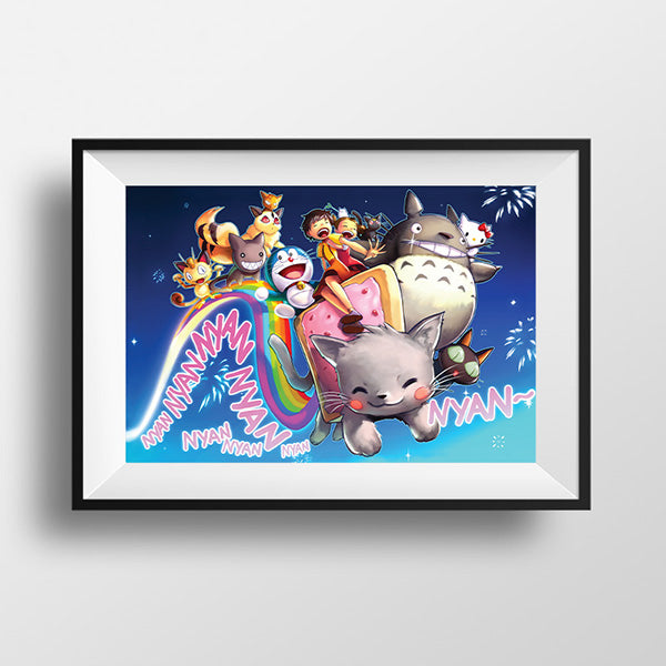 Nyan Cat Poster Print - nayukidraws