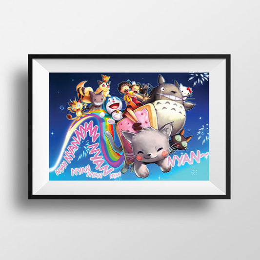 Nyan Cat Poster Print - nayukidraws