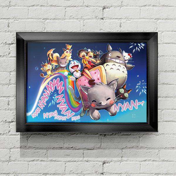 Nyan Cat Poster Print - nayukidraws