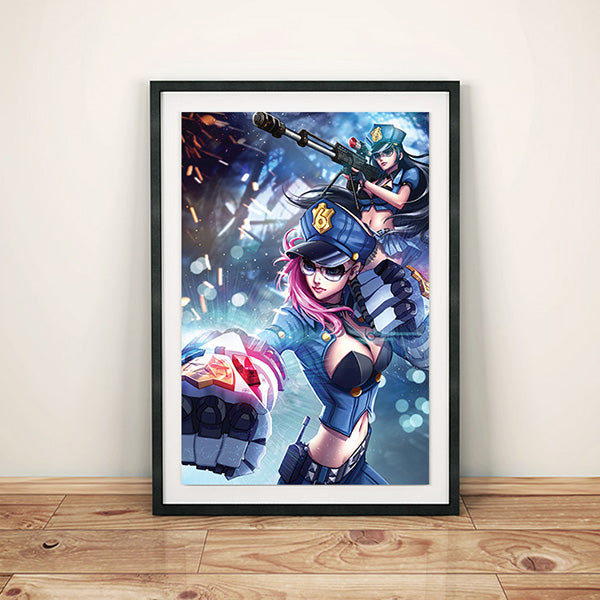 Officer Vi & Caitlyn Poster Print - nayukidraws