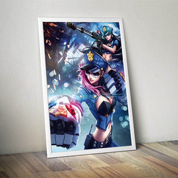 Officer Vi & Caitlyn Poster Print - nayukidraws