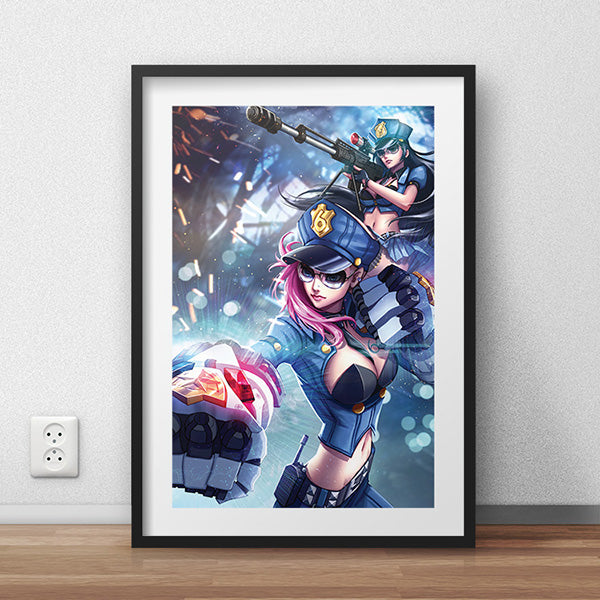 Officer Vi & Caitlyn Poster Print - nayukidraws