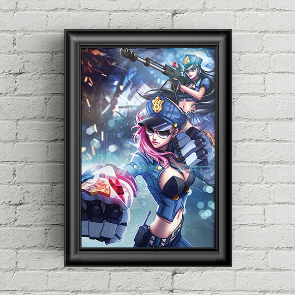 Officer Vi & Caitlyn Poster Print - nayukidraws