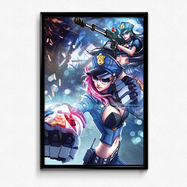 Officer Vi & Caitlyn Poster Print - nayukidraws