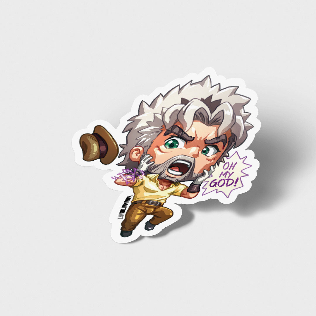 Joseph Joestar (Old) Vinyl Sticker