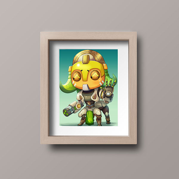 Orisa Chibi Mini Print