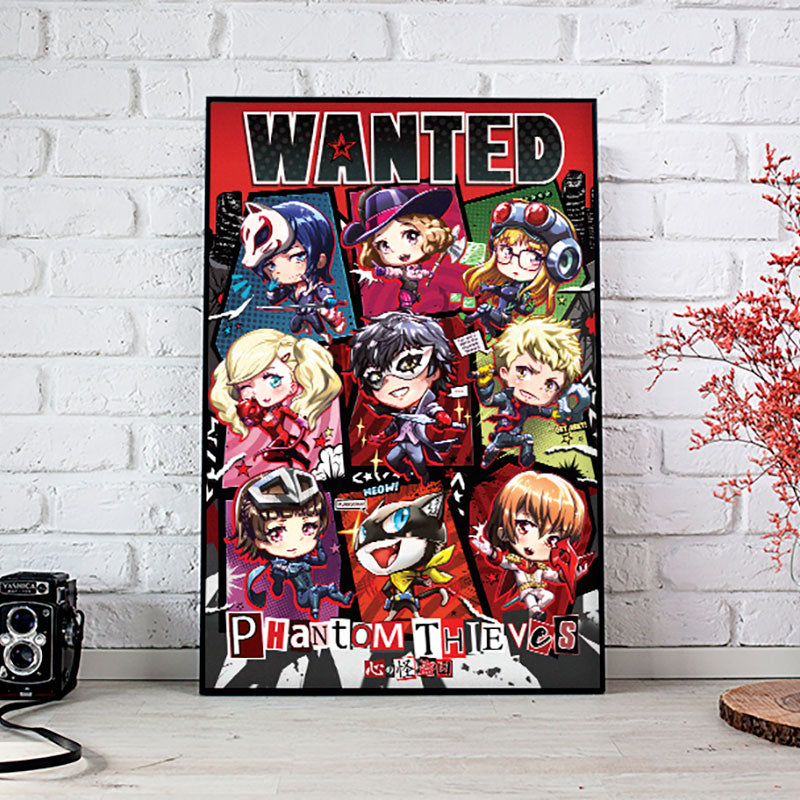 P5 Wanted Chibi Poster Print