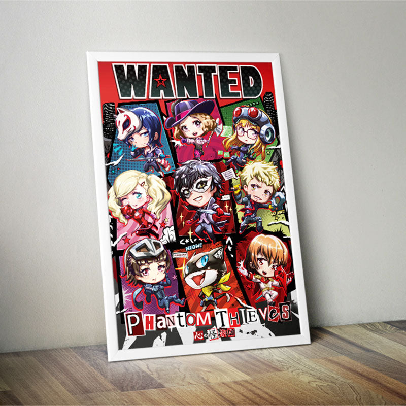P5 Wanted Chibi Poster Print