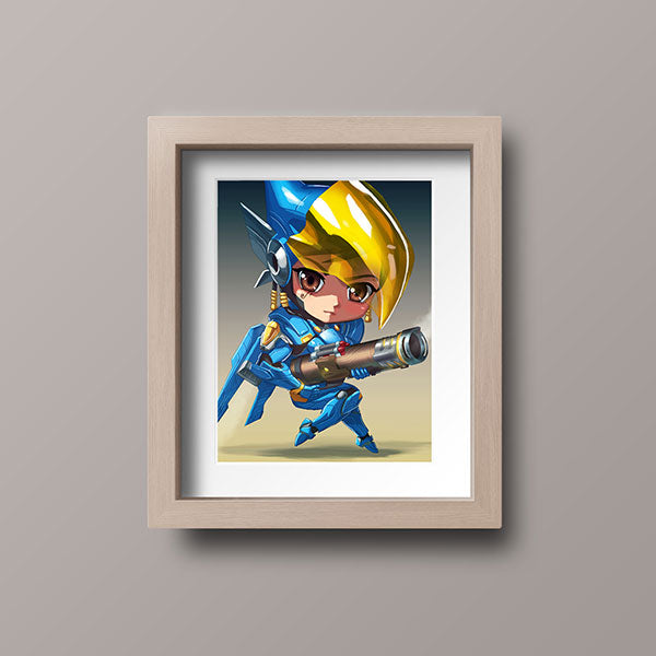 Pharah Chibi Mini Print