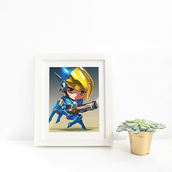 Pharah Chibi Mini Print