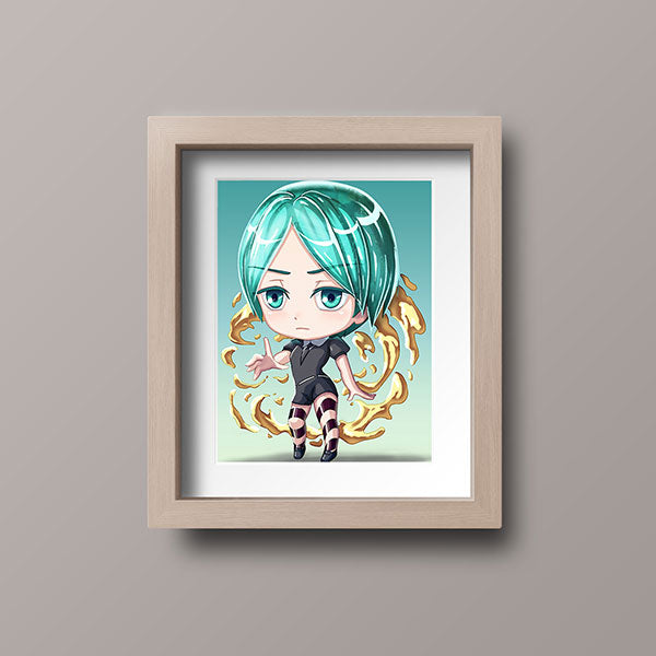Phos Gold Chibi Mini Print - nayukidraws