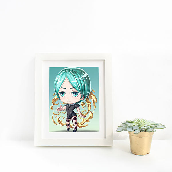 Phos Gold Chibi Mini Print - nayukidraws