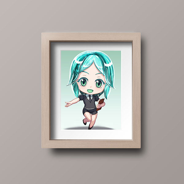Phos Chibi Mini Print - nayukidraws