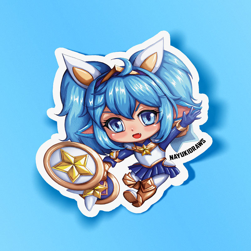 Star Guardian Poppy Vinyl Sticker - nayukidraws