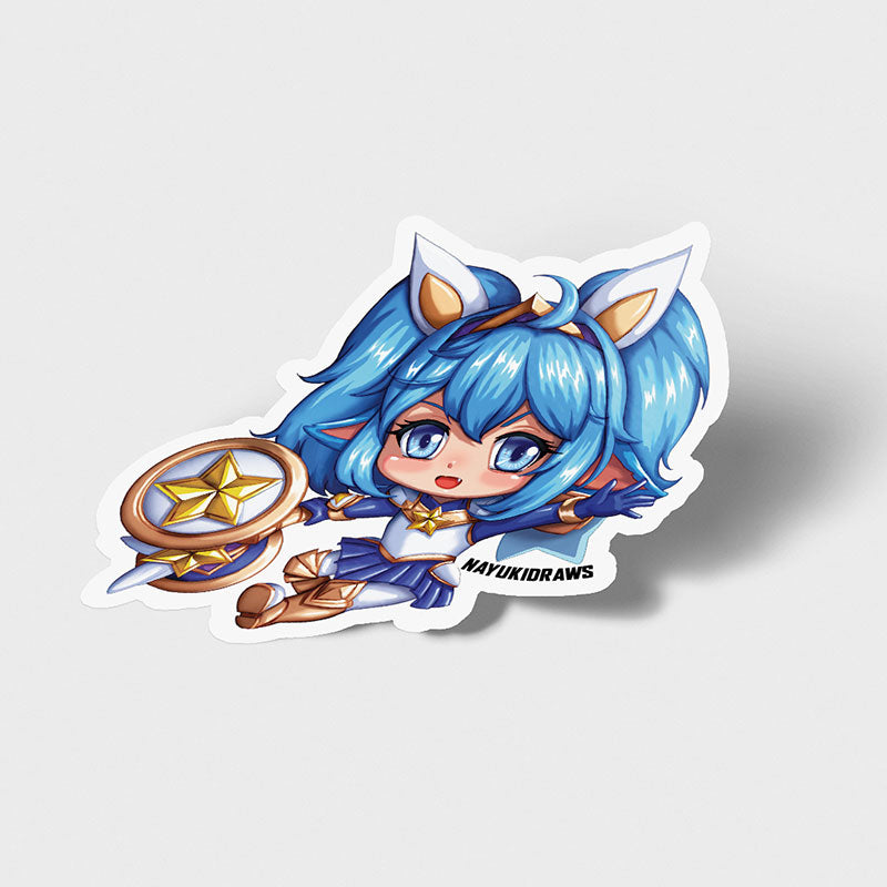 Star Guardian Poppy Vinyl Sticker - nayukidraws