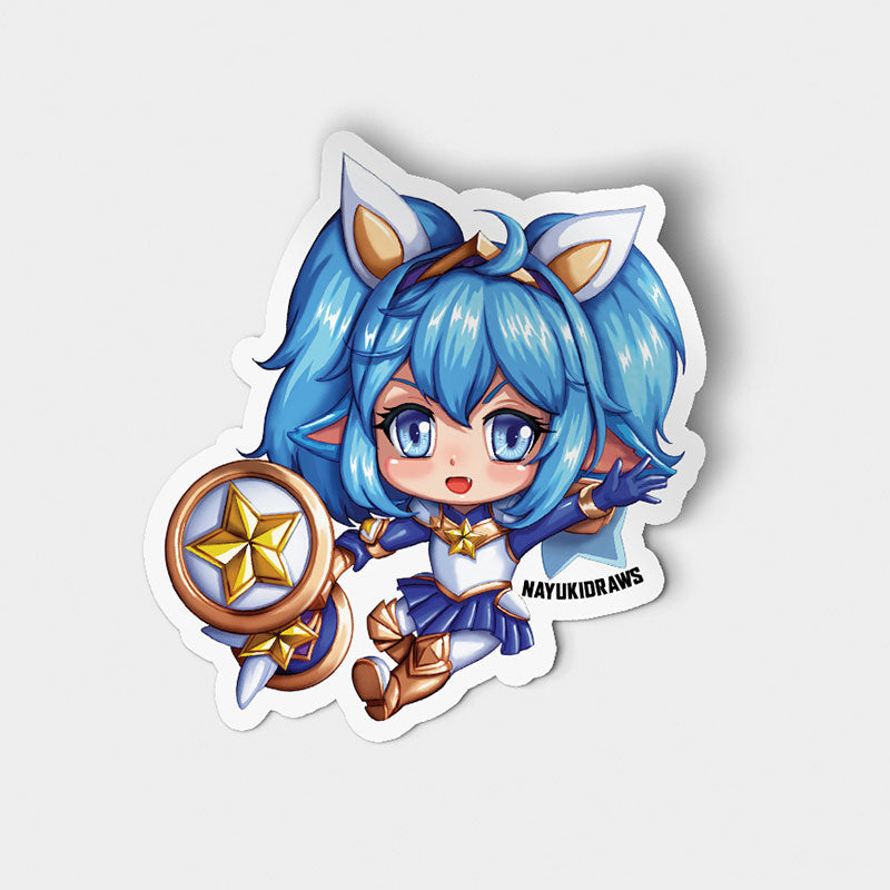 Star Guardian Poppy Vinyl Sticker - nayukidraws